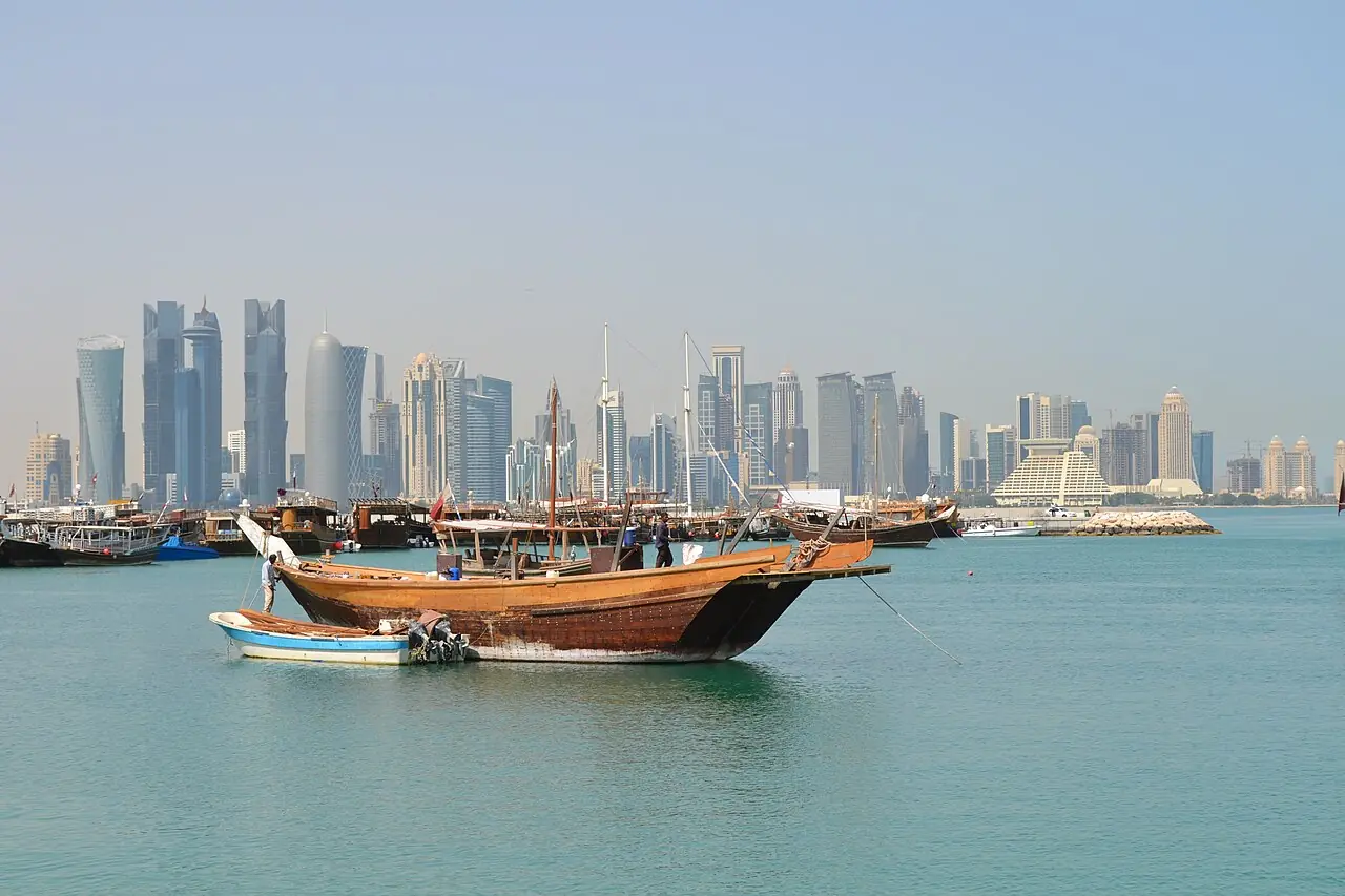 View on Doha skyline