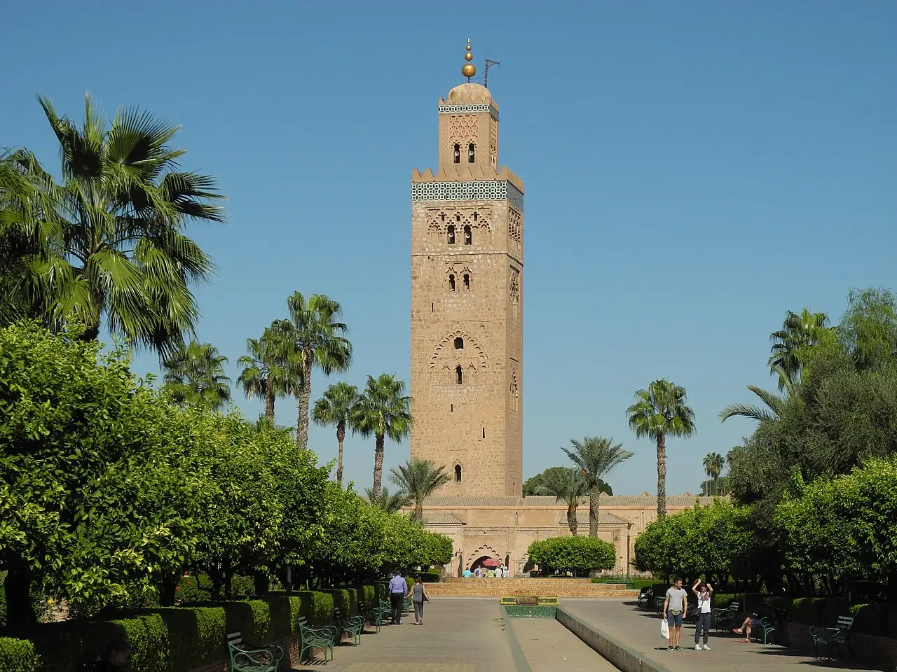 Koutoubia Mosque, in Marrakesh, Morocco