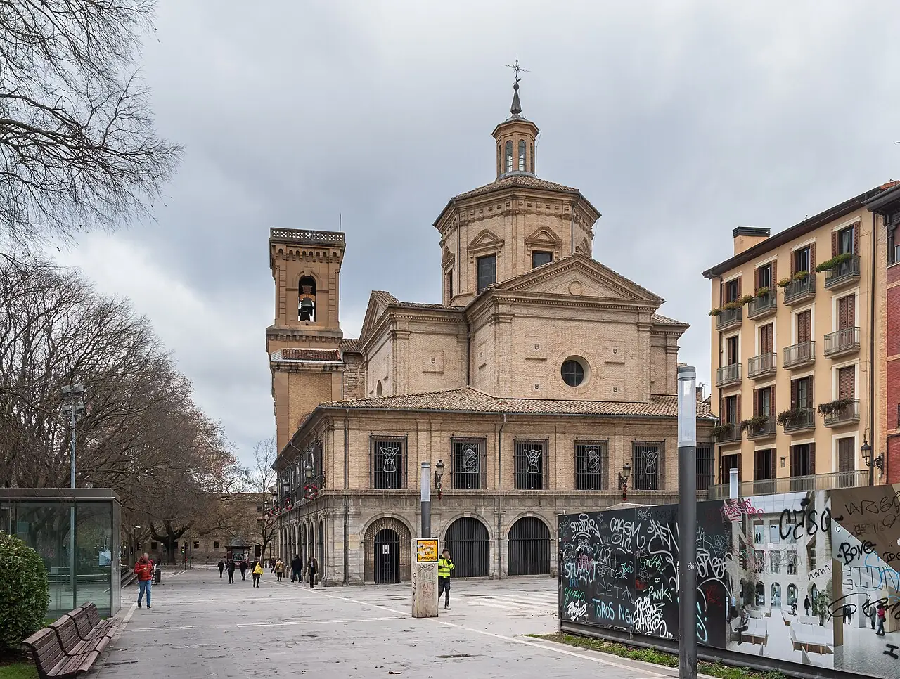 Saint Fermin chapel – historic old town of Pamplona , Navarre, Spain